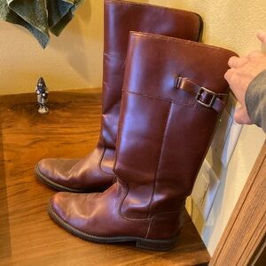 Merlot colored boots   Eddie Bauer. Size 9.  Leather